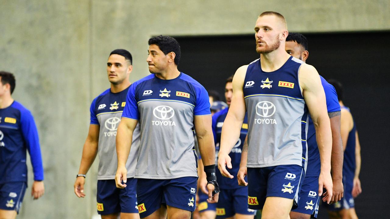 The North Queensland Cowboys have been forced to cancel training. Picture: Alix Sweeney