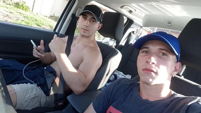 Oliver Galea (left) and Jesse Souter pleaded guilty to aggravated break-and-enter in Penrith Local Court on Friday. Picture: Facebook