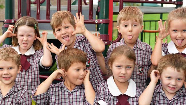 My First Year: St Mary's Catholic College Preps. Isla Jurd, Dean Collier, Lennox Emery, Molly Patch, Ventari Dobson-Harland, Archer Eastaugh, Jack Harvey, Violet Drew, Will Greenslade, Larkaida Saranov-Jansen. Picture: Patrick Woods.