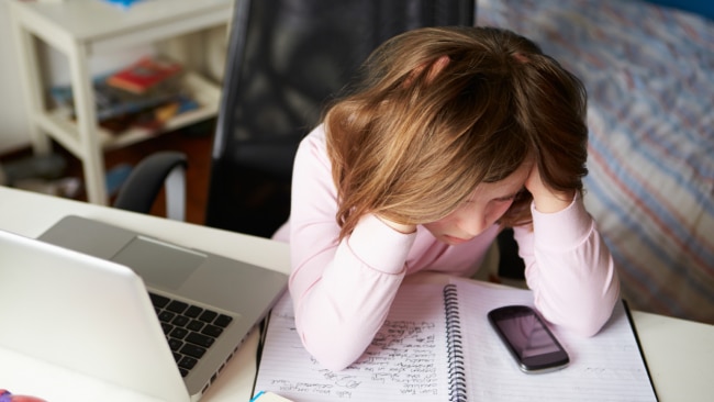 School can bring on stress for kids. Source: iStock.