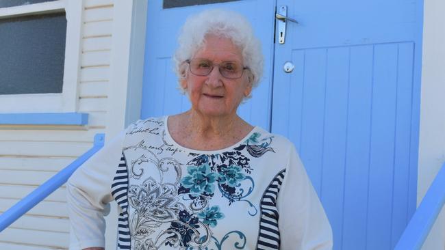 LOCAL: Tarcoola Residents Jeanette Grimes, 84, grew up in Bell on the Western Downs before her nursing career took her overseas - although she later returned and married her neighbour, raising four children. Pic: Peta McEachern