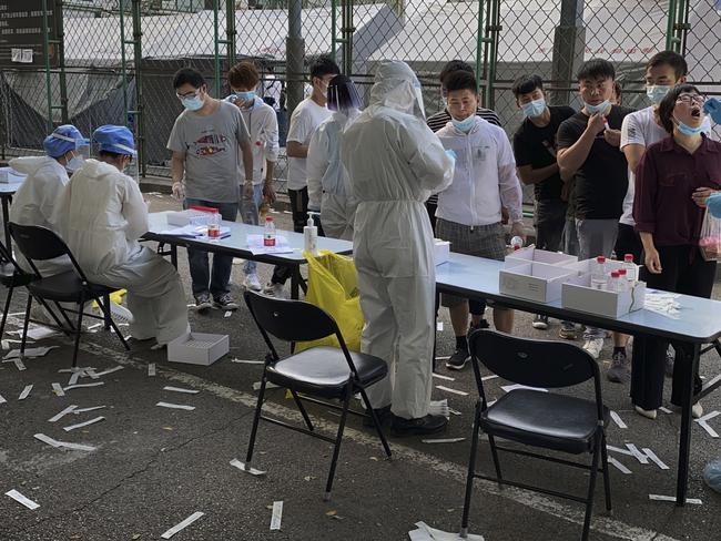 Testing for coronavirus. Picture: Getty