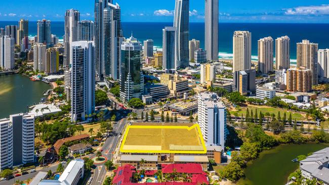 Surfers Paradise Bowls Club site on Peninsular Drive, Gold Coast