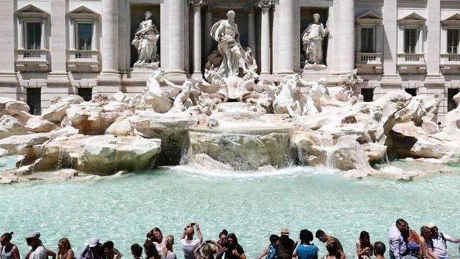 The same respect should be shown to Uluru as other treasured sites, such as Italy’s Trevi Fountain. Picture: AFP