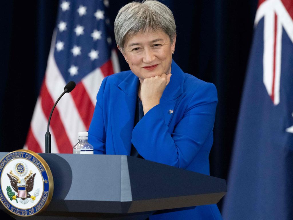 Australian Foreign Minister Penny Wong speaks during the annual Australia – US Ministerial (AUSMIN) consultations at the State Department in Washington, DC, December 6, 2022. Picture: SAUL LOEB / AFP.