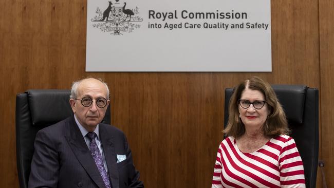 The Royal Commission Chair, Tony Pagone QC, and Commissioner Lynelle Briggs AO. Picture: Arsineh Houspian.