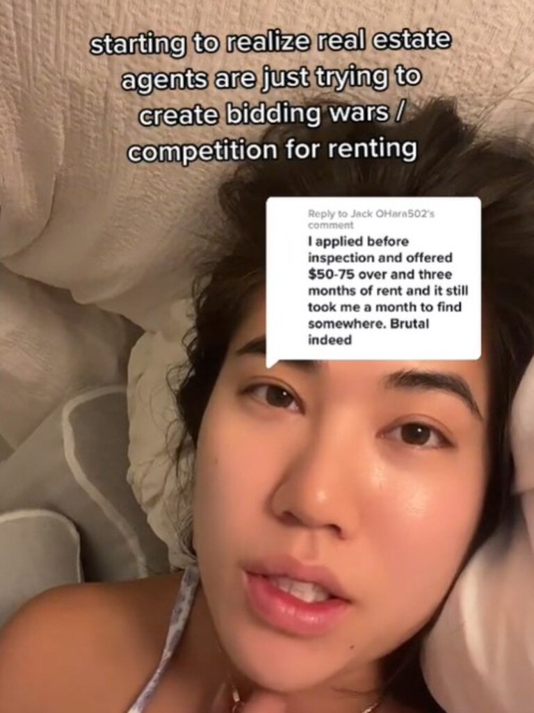 She said agents were trying to create ‘bidding wars’. Picture: TikTok