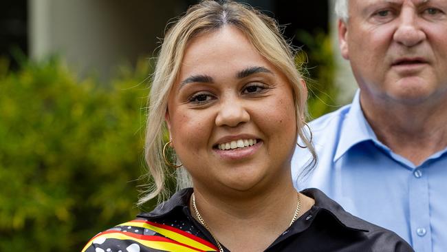 Ebony Hill commenced her NT Health Aboriginal Cadetship in 2024 and is now in her second year studying a Doctor of Medicine degree at Flinders University. Picture: Pema Tamang Pakhrin