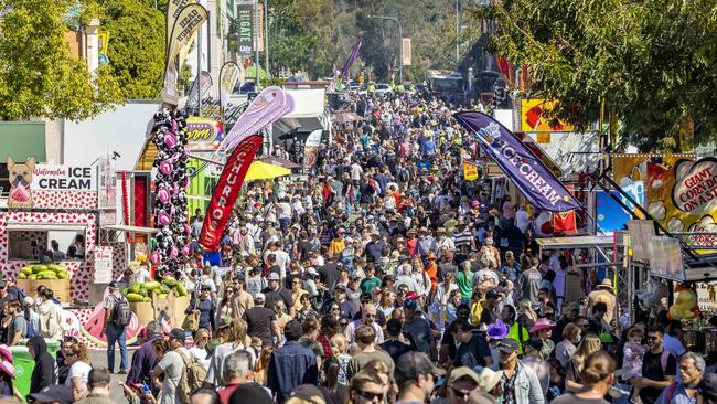 Crowds at this year’s Ekka. Picture: Richard Walker