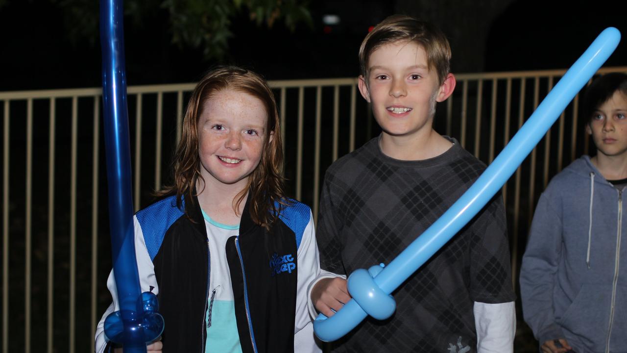 Shania Politch and William Furness at the Stanthorpe Blue Light Disco on Friday, June 2.