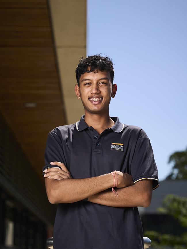 Teen Parliament student Jairaj Shekhawat. Picture: Matt Loxton