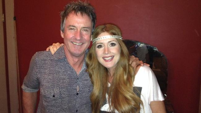 Midnight Oil drummer Rob Hirst with his daughter, Jay O'Shea. Picture: Jay O'Shea/Supplied.