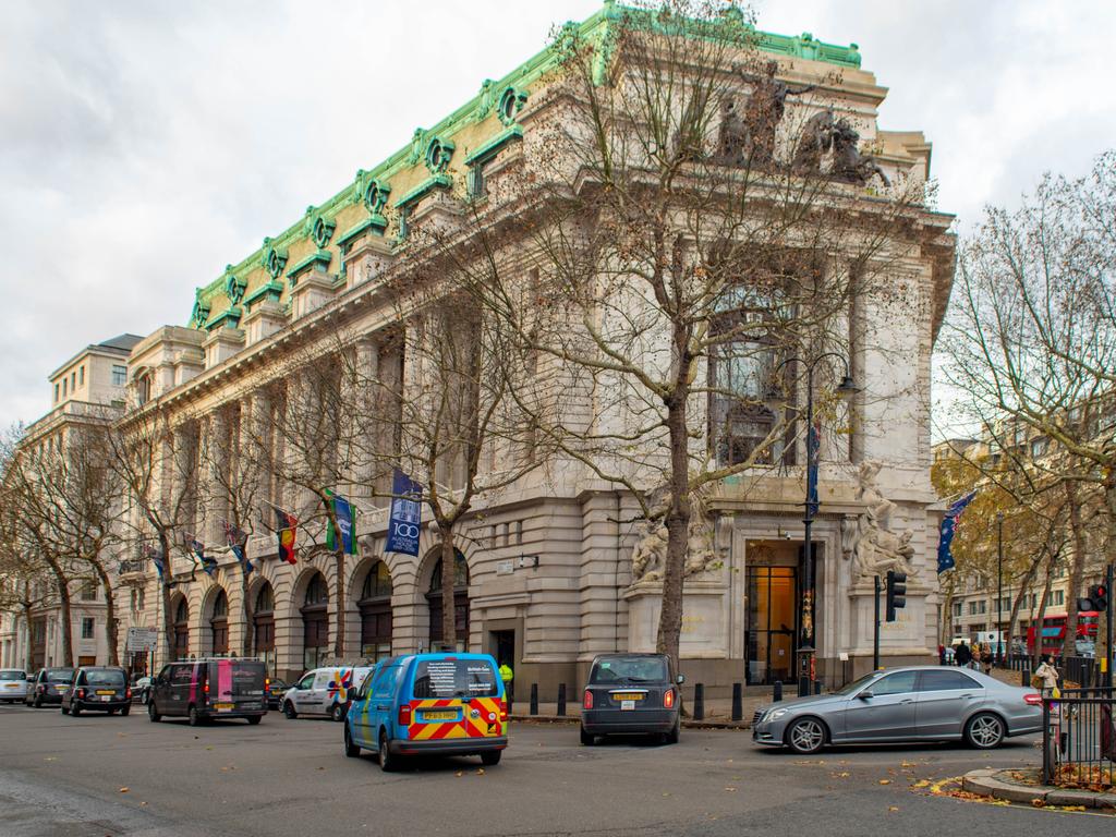 The building is located on The Strand in London, England.