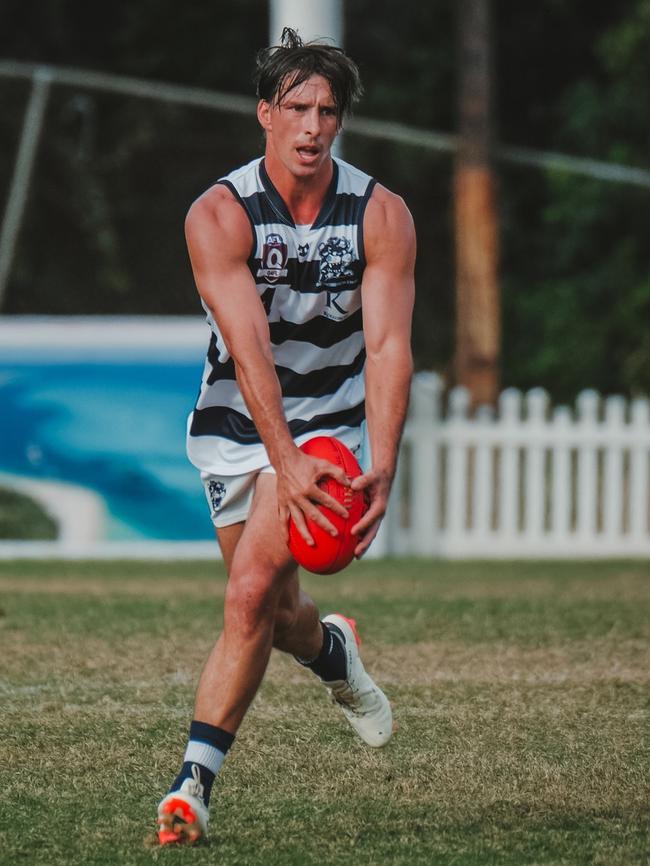 Broadbeach Cats QAFL player Blake Erickson. Picture: Brooke Sleep Media.