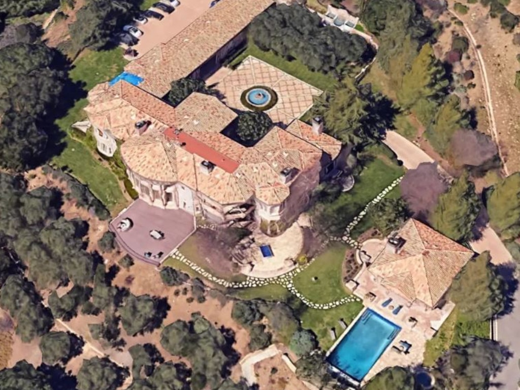 Spears purchased the Los Angeles mansion in 2015 for $US7.4 million. Picture: Google Earth