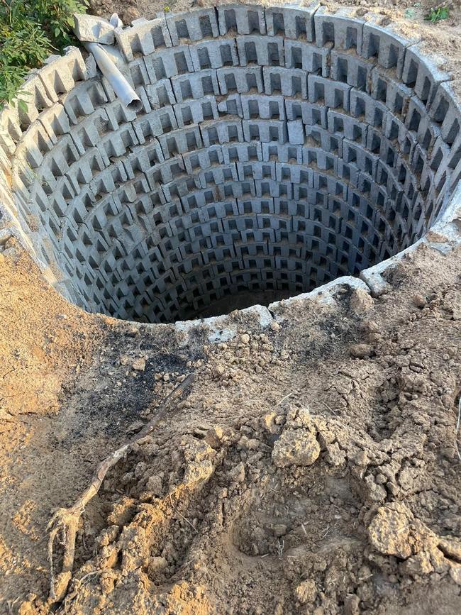 A Hamas tunnel shaft. Picture: Twitter / X