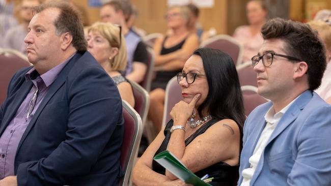 Rob Mitchell, Linda Burney and Josh Bull at the forum. Source: Supplied