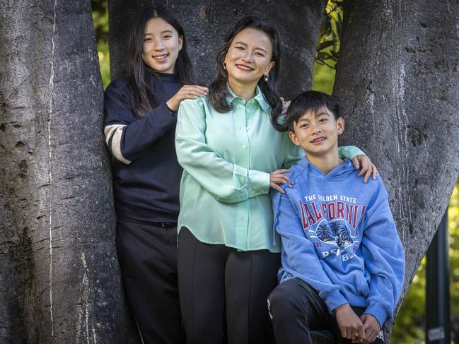 Cheng Lei wasn’t sure if she’d ever see daughter Ava and son Alex again. Picture: Jake Nowakowski