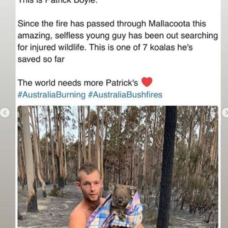 They shared the story of Patrick Boyle who helped injured wildlife in Mallacoota.