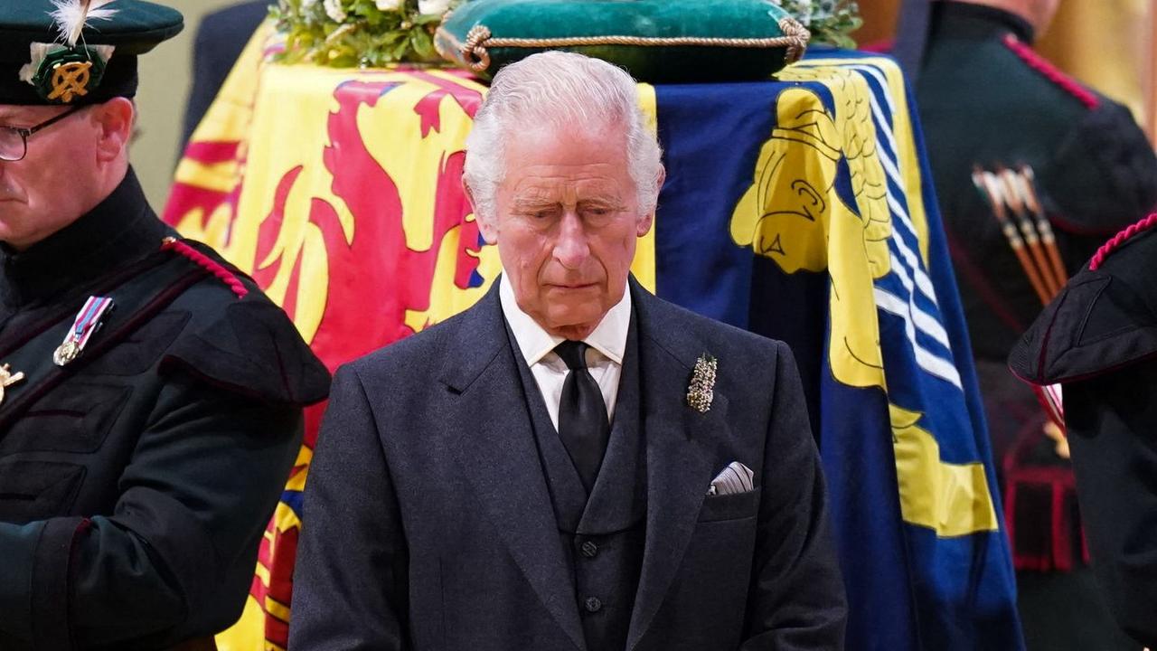 King Charles III attends a Vigil at St Giles' Cathedral. Picture: Jane Barlow / POOL / AFP