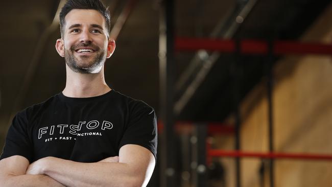 Peter Hull, CEO of Fitstop pictured at his Coorparoo franchise. Picture: AAP/ Regi Varghese)