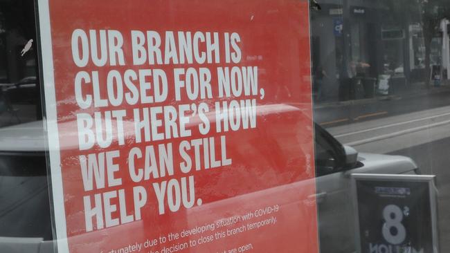 MELBOURNE, AUSTRALIA - NewsWire Photos, FEBRUARY 15, 2023. Bank stock Melbourne. Westpac looking at closing down branches including many Bank of Melbourne branches in Melbourne. Westpac brach in South Yarra which has closed down. Picture: NCA NewsWire / David Crosling