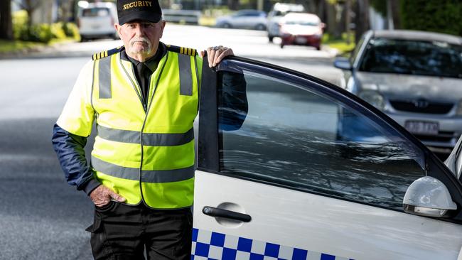 Damien O'Keeffe, Security Supervisor from 24/7 Secure. Picture: Richard Walker