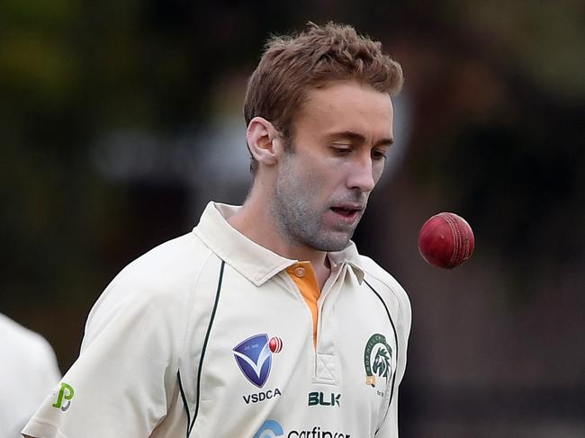 Brendon King prepares to bowl during the Sub-Districtcricket: Noble Park v Box Hill match in Noble Park, Saturday, Feb. 9, 2019.  Picture: Andy Brownbill