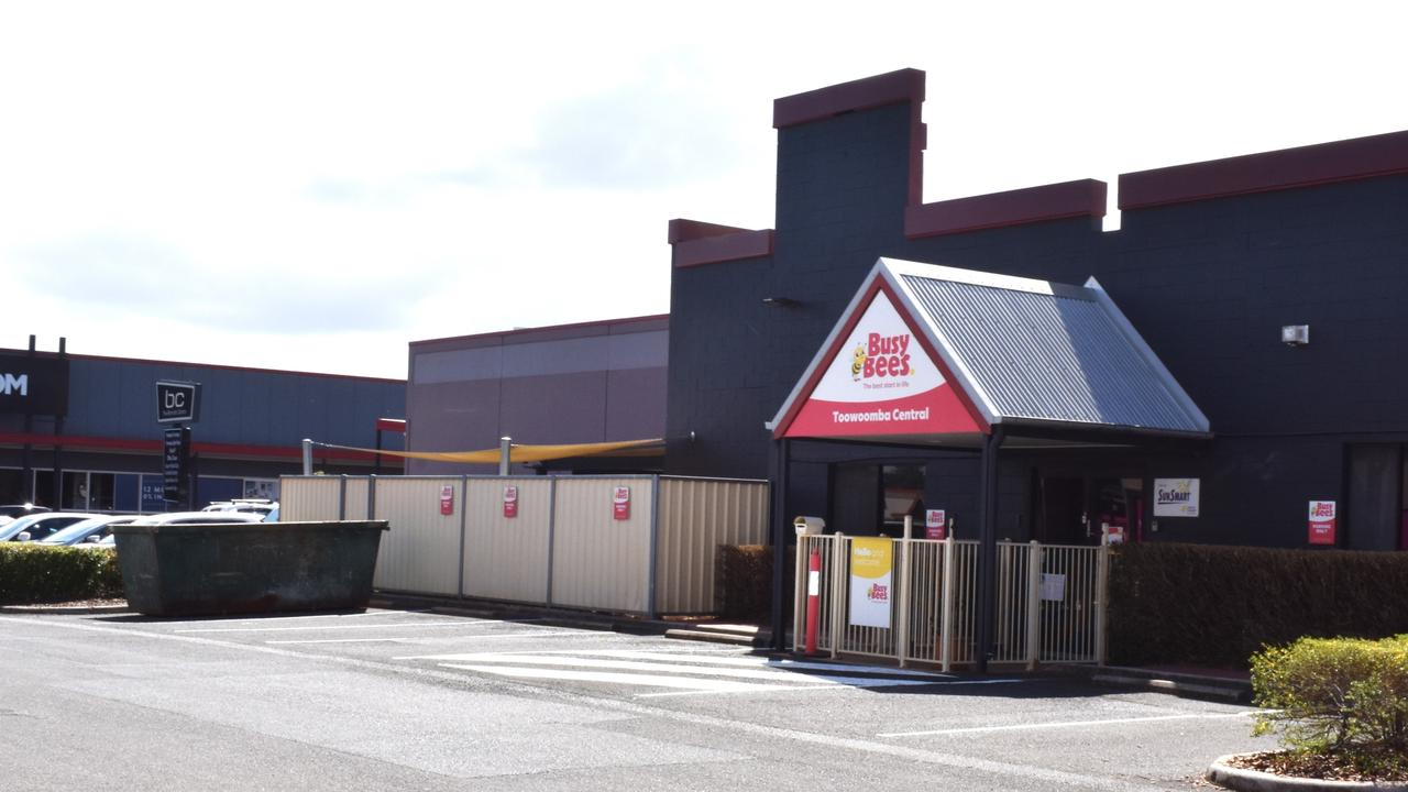 Bussy Bees Toowoomba Central, childcare centre closed abruptly in September 2023.