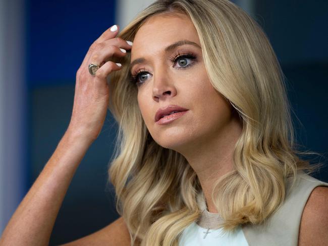 White House press secretary Kayleigh McEnany has tested positive for COVID-19. Picture: AFP