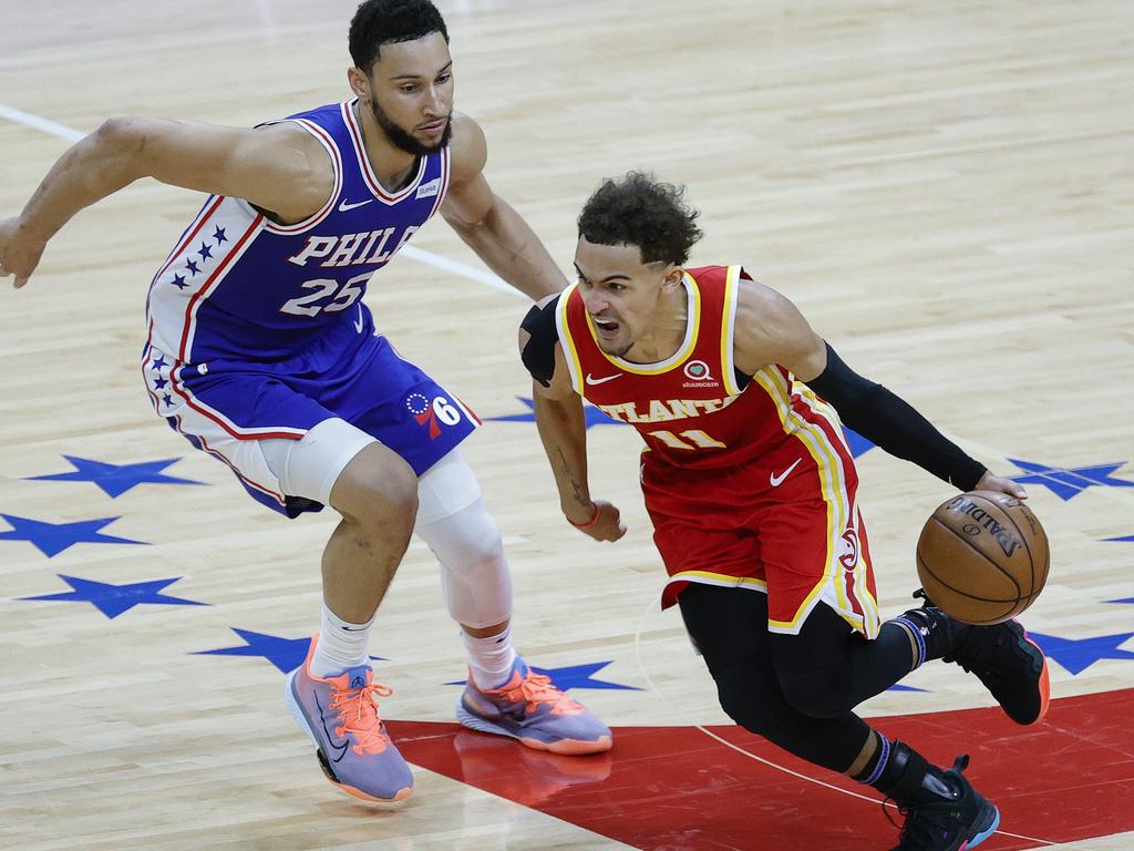 Ben Simmons has been caned for his shooting in a bad semi-final loss. Picture: Tim Nwachukwu/Getty Images/AFP