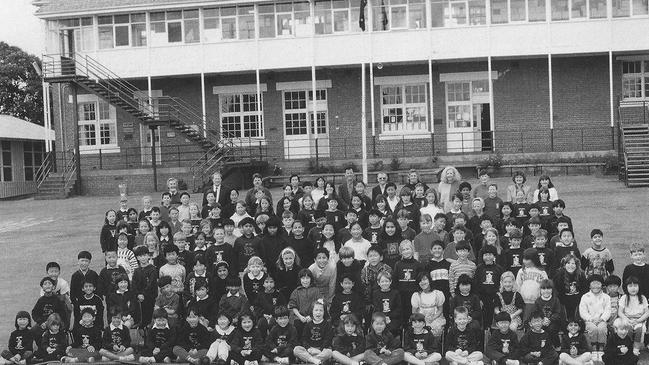 Students at the now closed Box Hill Primary. Picture: I grew up in Box Hill Facebook page