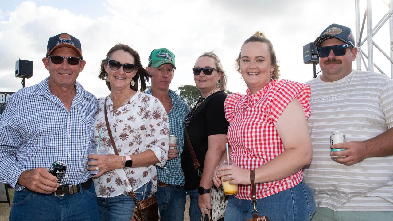 Martin and Karen McGarrigal (left) Courtney and Andrew Pentacost and Aimee and Daniel Reardon.Meatstock - Music, Barbecue and Camping Festival at Toowoomba Showgrounds.Saturday March 9th, 2024 Picture: Bev Lacey