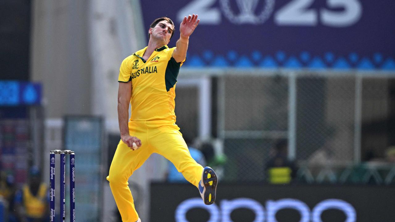 Australia's captain Pat Cummins has been under fire. Picture: Arun Sankar / AFP