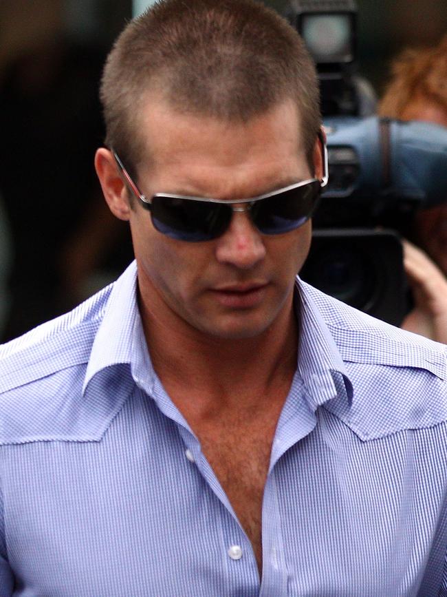 Ben Cousins arrives at Perth Magistrates Court. Picture: Getty Images