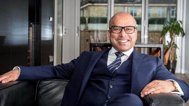 Sanjeev Gupta in his office in Mayfair, London. Picture: Pete Maclaine/ i-Images