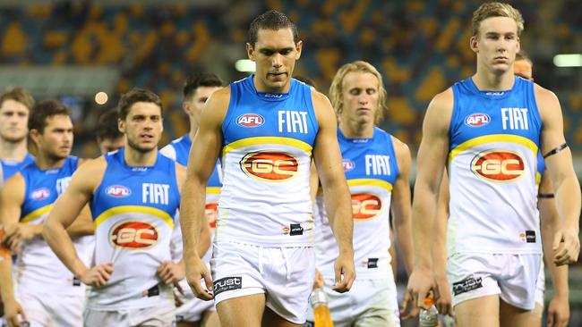 Suns star Harley Bennell failed to fire a shot in the loss to Brisbane. Picture: Getty