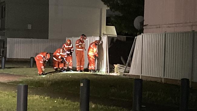 SES members attended the scene after a man was shot in Broadmeadows.