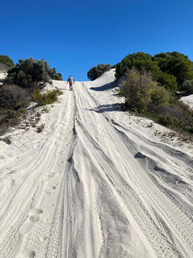 4WD tracks on Yorke Peninsula beaches. Picture: Farrin Miller