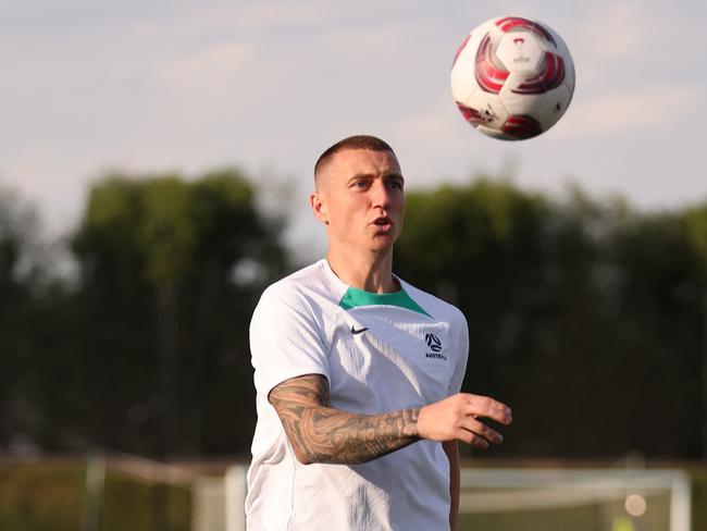 Mitch Duke is preparing for the Socceroos battle against South Korea. Picture: Robert Cianflone/Getty Images