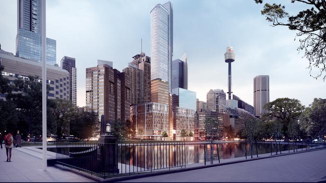 An artist’s impression of 201 Elizabeth Street, Sydney.