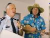 Police and country music singer spread Christmas road safety message