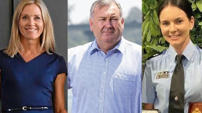 Some of Bundaberg's most influential men and women of 2023, Tanya O'Shea, Jack Dempsey and Brittany Duncan.