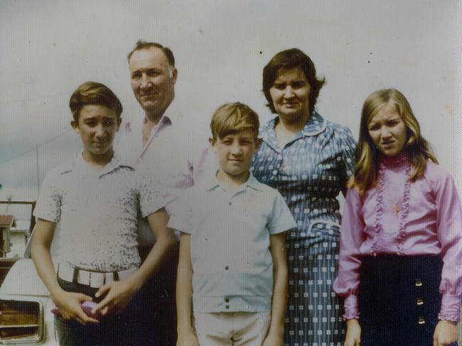 The Bosnjak clan: parents Ivan and Antonija, brothers Robert and John, with Katarina.