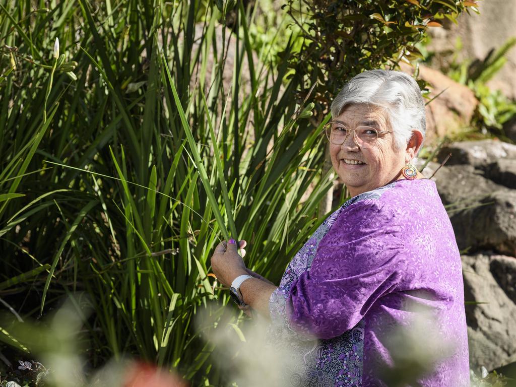 Barb Walker of Barb's Weaving after speaking on the panel at the First Nation's Women In Business breakfast at Picnic Point function centre, Thursday, June 5, 2025. Picture: Kevin Farmer