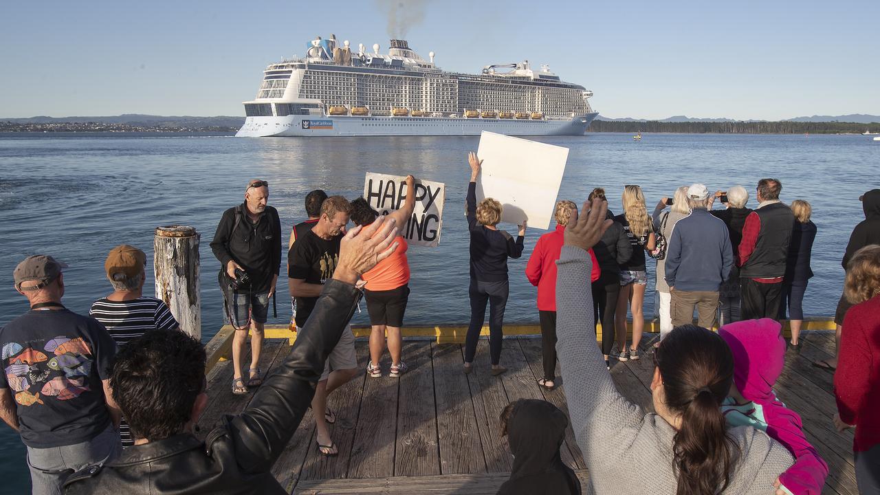 Thirty-eight passengers from Ovation of the Seas visited the island. Picture: John Boren/Getty Images