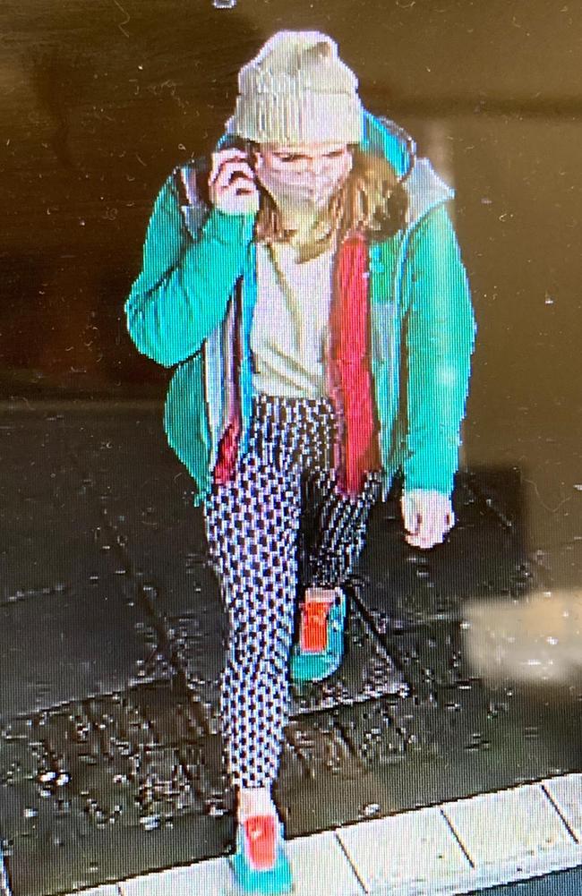 CCTV footage of Sarah Everard on the South Circular in south London, shortly before she vanished. Picture: Metropolitan Police / AFP)