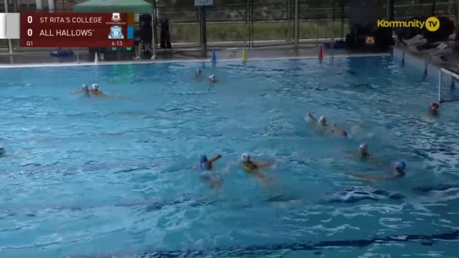 Replay: Water Polo Queensland All Schools Championships finals - St Rita's v All Hallows (Girls semi-final)