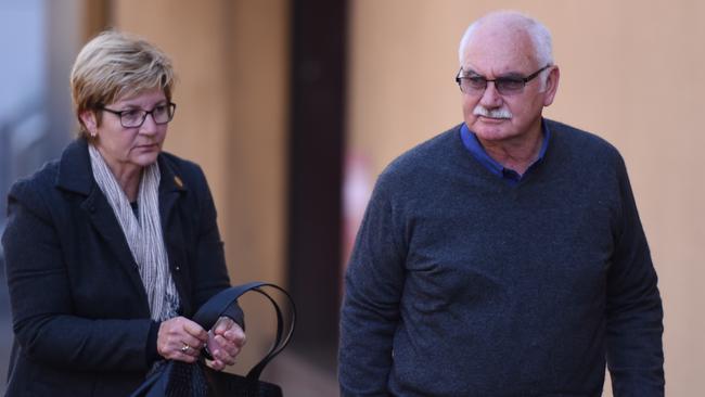 Bryan Clancy and wife Lisa. Picture: AAP