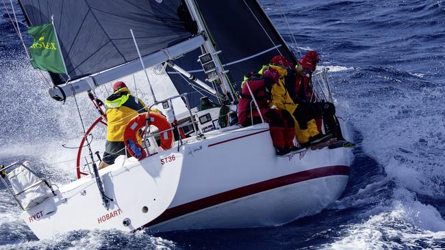 SYDNEY TO HOBART 2023 - 27 DECEMBER:  MIDNIGHT RAMBLER, Sail no: ST 36, Owner: Edward Psaltis, Design: Sydney 36, Country: AUS Picture: ROLEX / Andrea Francolini